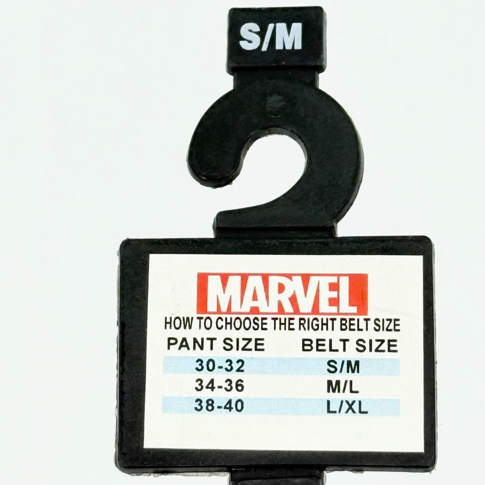 Marvel Men's Heroes Comic Book Print PU Multicolor Belt Size S/M 30-32 NWT - Picture 7 of 11